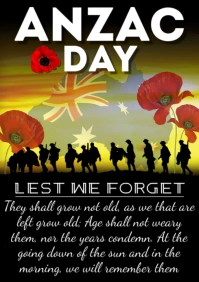 Anzac Day A4 template