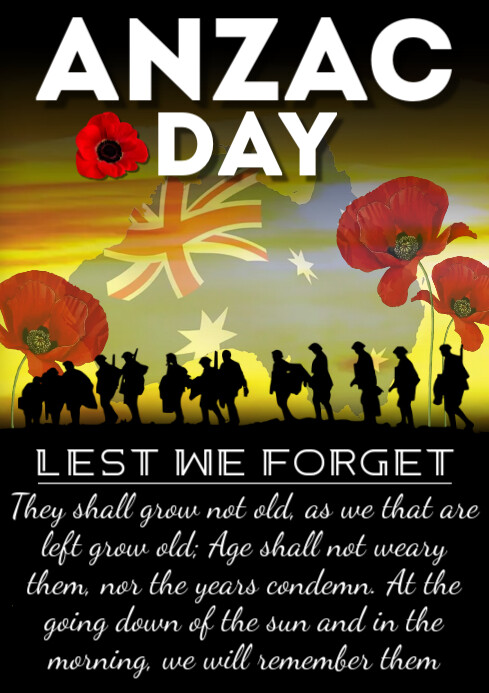 Anzac Day Template PosterMyWall