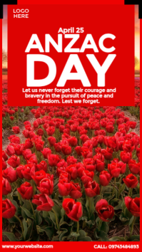 ANZAC Day Design Instagram Story template