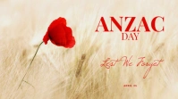 Anzac Day Facebook Cover Template Digital Display (16:9)