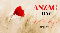 Anzac Day Facebook Cover Template Digital Display (16:9)