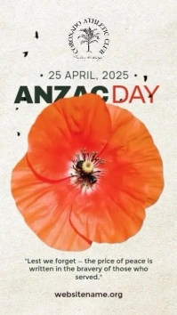 Anzac Day Story Template