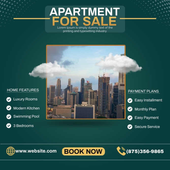 Apartment Rent Advertisement Template at Samantha Hanlon blog