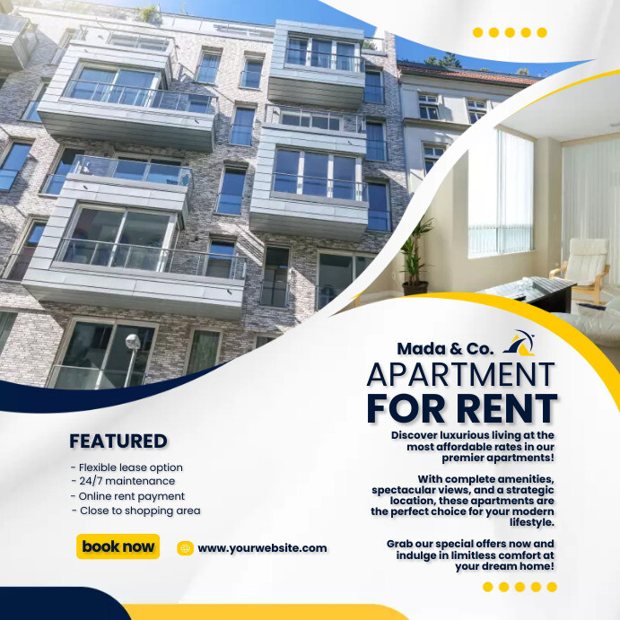 Apartment For Rent Advertise Template | PosterMyWall