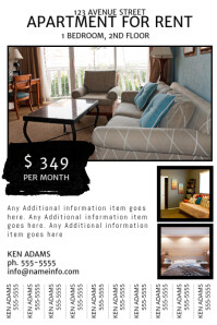 Room For Rent Example Ad Room For Rent Banner 4' X 6' Template | PosterMyWall