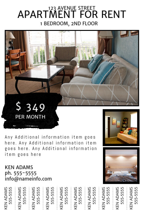 Room For Rent Flyer.pdf Room For Rent Banner 4' X 6' Template | PosterMyWall