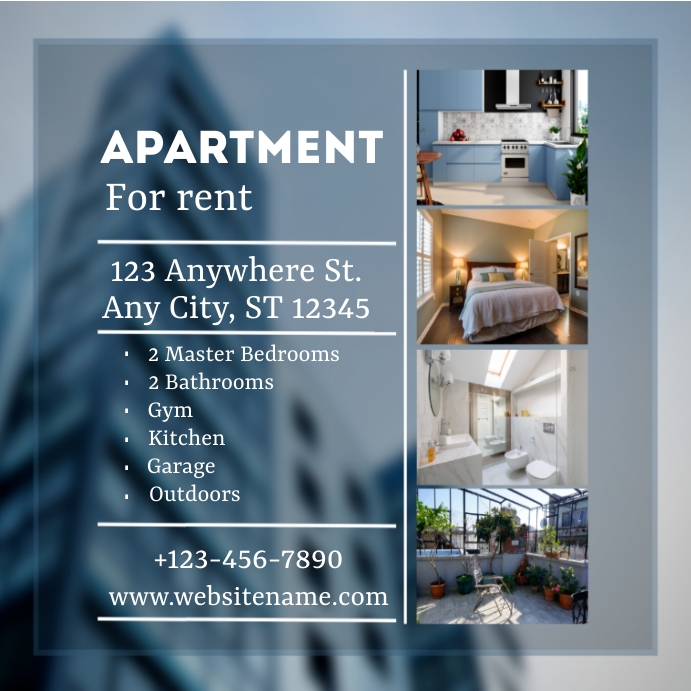 Apartment For Rent Instagram Post Template PosterMyWall