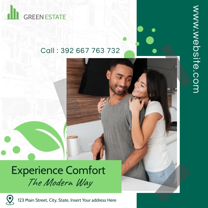 Apartment For Rent Example Posting apartment for rent minimal advertising templa Template | PosterMyWall