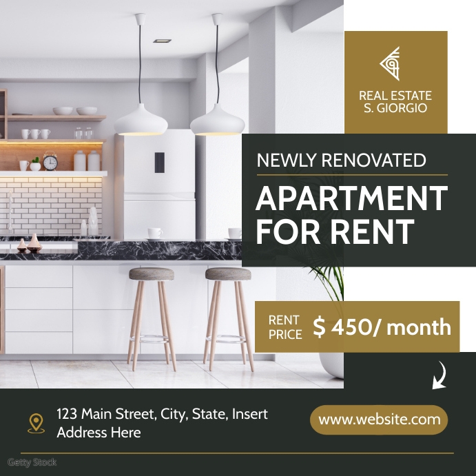 Copy of apartment for rent minimal template | PosterMyWall