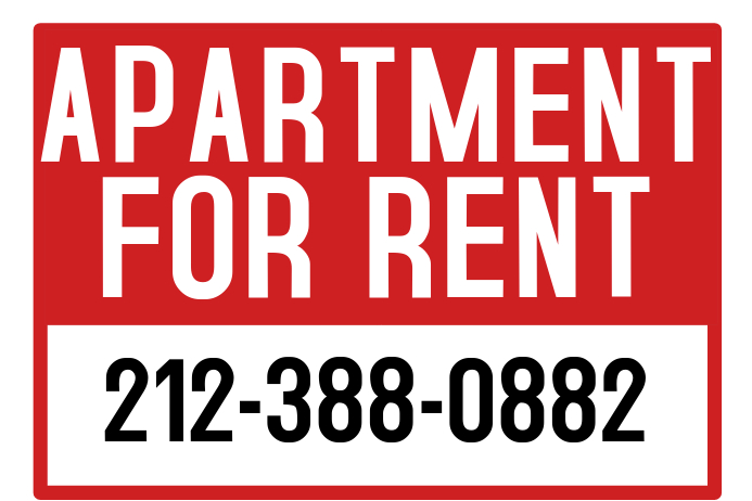 Caopy Rental Sign Example Copy of Apartment for Rent Sign | PosterMyWall