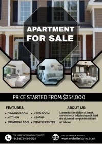 APARTMENT FOR SALE DESIGN TEMPLATE A4