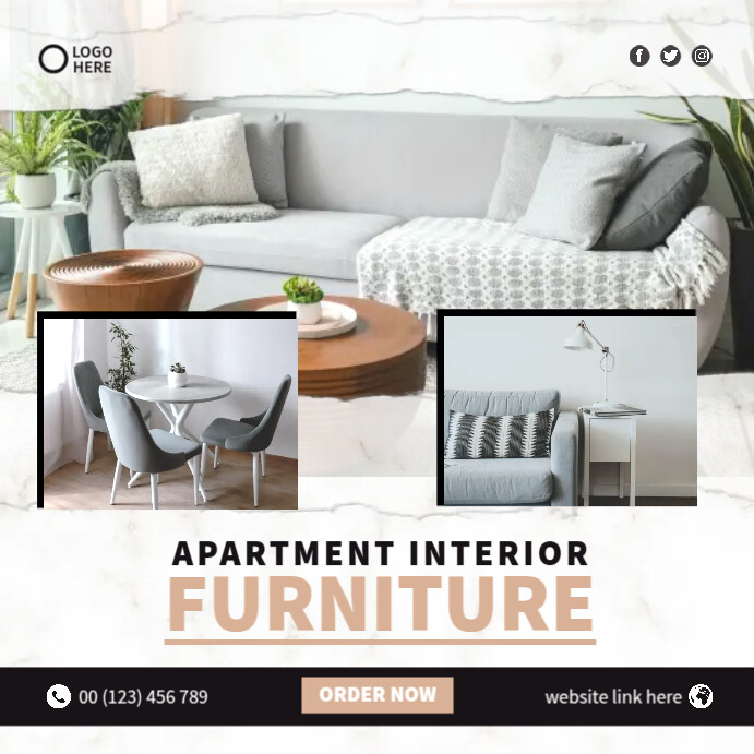 Copy of Apartment Interior Ads | PosterMyWall
