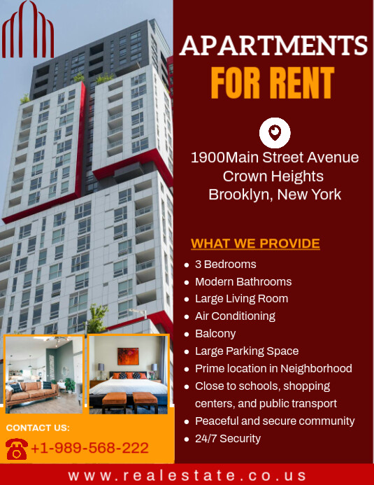 Copy of Apartment to Rent Ad | PosterMyWall