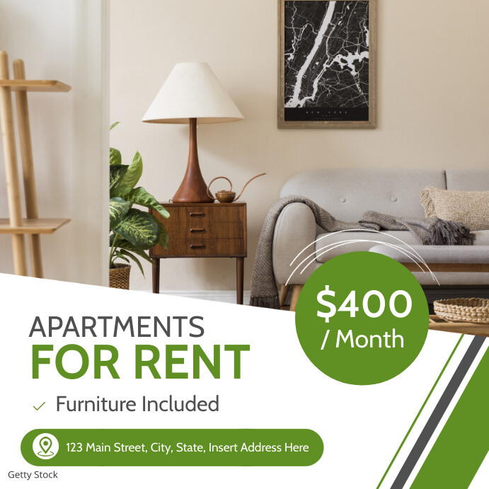 Copy of apartments for rent minimal instagram post ad | PosterMyWall