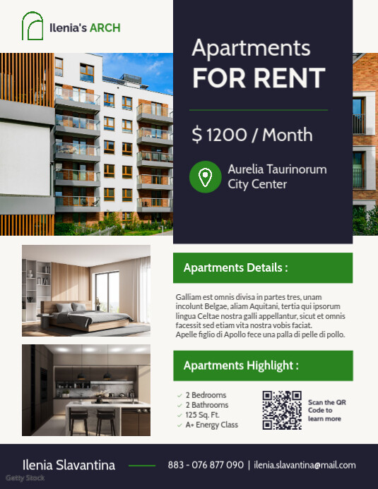 Copy of apartments for rent real estate flyer advertising | PosterMyWall