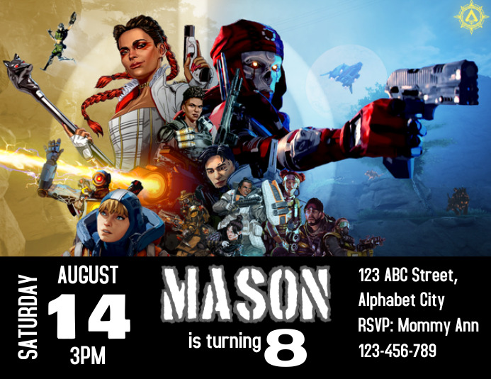 Apex Legends Birthday Invitation 12 Template Postermywall Apex Legends Birthday Invitation 12 Template Postermywall