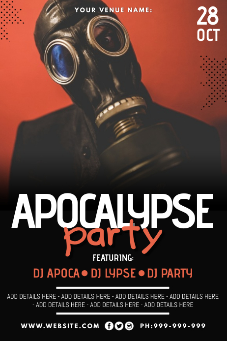 Copy of Apocalypse Party Poster | PosterMyWall