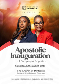 Church Inauguration Design Apostolic Invasion Service Template | PosterMyWall