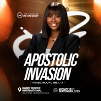 Apostolic Invasion Church Event Template Square (1:1)