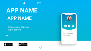 App promo flyer Præsentation (16:9) template