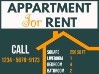 House for Rent Yard Sign Template | PosterMyWall