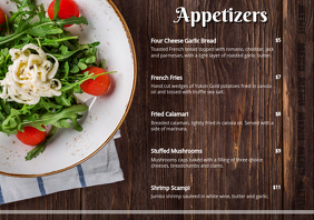 Appetizer Menu Card Template | PosterMyWall