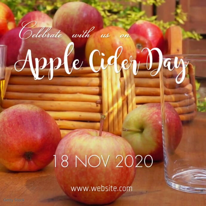 Apple Cider day Carré (1:1) template