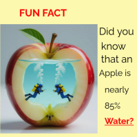 Apple fun fact Wpis na Instagrama template