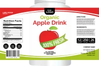 Apple Juice Label template