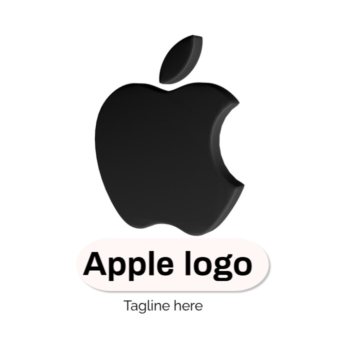 Apple logo 徽标 template