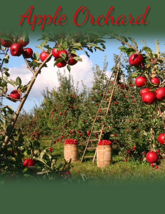 APPLE ORCHARD Template PosterMyWall