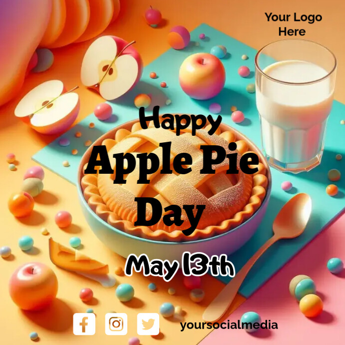 Apple Pie Day Celebration Template PosterMyWall National Apple Pie Day 2025 Celebration Ideas