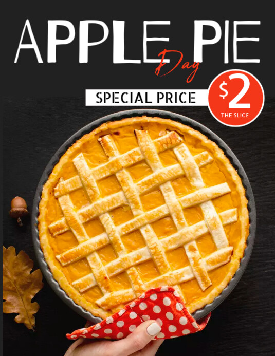 APPLE PIE Template PosterMyWall