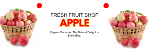 White Apple Sale at Organic Farm Store Template Email Header