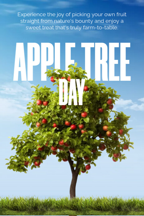 Tree Day Poster Apple Tree Day Poster Template | PosterMyWall