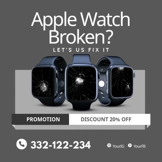 Apple Watch Repair Services PosterMyWall