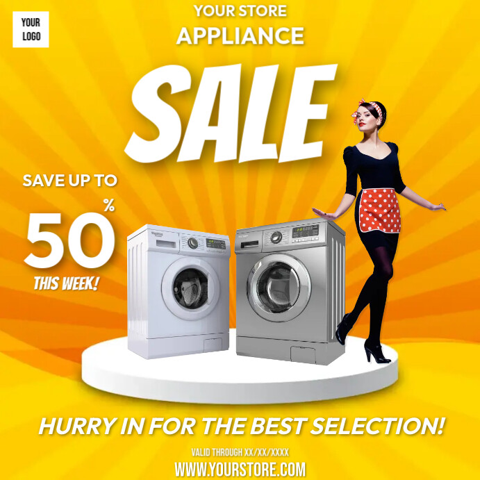 APPLIANCE SALE Template PosterMyWall
