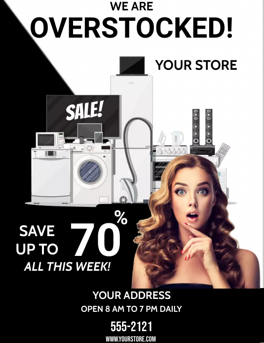 APPLIANCE SALE Template PosterMyWall