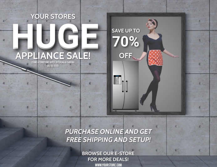 APPLIANCE SALE Template PosterMyWall