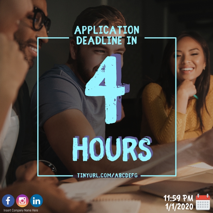 Copy of Application Deadline Poster | PosterMyWall