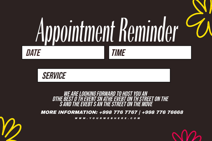 Appointment reminder Template | PosterMyWall