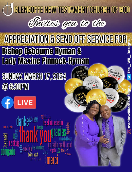 Appreciation and Send off Service Template | PosterMyWall