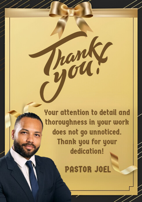 Recognition Card Design Example appreciation card Template | PosterMyWall