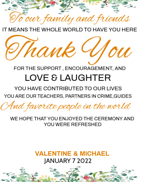 Appreciation Statement appreciation card template | PosterMyWall