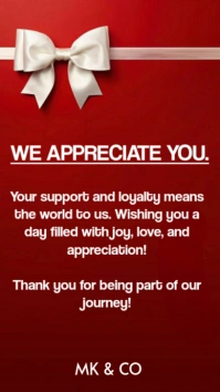 Appreciation message Instagram-Story template