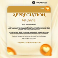 appreciation message Square (1:1) template