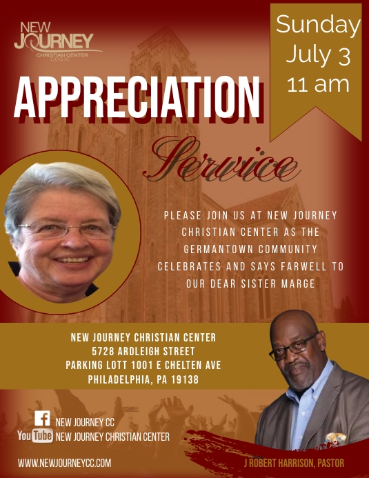 Appreciation Service Volantino (US Letter) template
