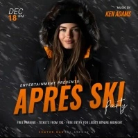 Apres Ski Party Video promo template Instagram-bericht