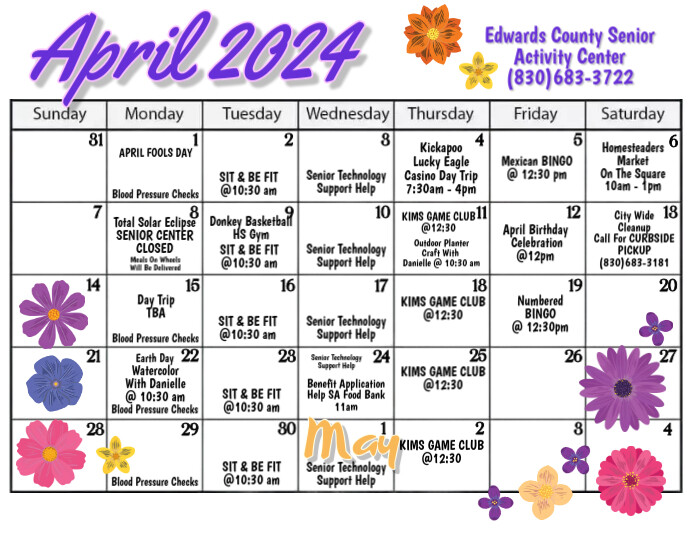 April Activity Template | PosterMyWall