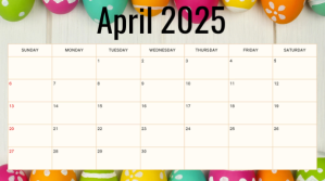 April calendar Præsentation (16:9) template